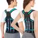 Posture Corrector Men Women Back Support Brace: Upper Comfortable Back Brace Posture Corrector Adjustable Breathable Back Stretcher Posture Corrector Shoulder Lumbar Belt Back Pain Relief Dark (M) M (34"- 41")