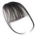 Clip in Bangs - 100% Remy Human Hair Fringe Extension | Natural Straight Black Hairpiece #1 - Buy Online on GoSupps.com