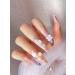 Ebanku 3D Acrylic Flower Nail Art - Five-Leaf White Flower Gems & Pearl Glitter for Stunning Nail Decorations - Buy Online on GoSupps.com