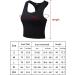 Boao 4-Piece Women's Crop Tank Tops Set - Sleeveless Racerback Sport Tops in Black, White, Army Green & Coffee Medium - Buy Online on GoSupps.com