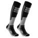2 pairs of ski socks for men and women ski knee highs breathable 35-38 black | black