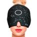 EYRA Migraine Relief Cap Headache Hat with Ice Pack to Soothe Migraine Pain Instantly Odorless Migraine Ice Head Wrap for Safe and Convenient Use Headache Relief Cap for Migraine Hat (Black)