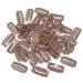 Hair Extension Clips Metal Snap Clips for Hair Extensions and Wefts Wig Clips Snap Clips U-shape with Soft Rubber Hair Wig Clip for Hair Extensions DIY (BROWN)