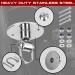 Stainless Steel Speed Bag Swivel with 360 Ball Bearing - Complete Mount Kit for Hanging Punching Speed Bag Platform Stand - Buy Online on GoSupps.com