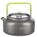 Overmont Camping Kettle Camp Tea Coffee Pot Aluminum 42 FL OZ Outdoor Hiking Gear Portable Teapot Lightweight with Silicon Handle 1.2Medium