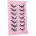 JIMIRE 6D Faux Mink Manga Cluster Lashes - Natural Wispy Fluffy Cat Eye Look, 7 Pairs Pack - Buy Online on GoSupps.com