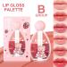 Lip Gloss Palette 6 Color Moisturizing Shiny Lip Balm Waterproof Moisturizing Makeup Lip Gloss for Women Cosmetics Home Dating Formal Occasions - Buy Online on GoSupps.com