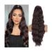 Ponytail Extension 26 Inch Ponytail Extension Clip in Curly Wavy Ponytail Hairpieces Long Wave Ponytail Hair Extension Natural Synthetic Drawstring Ponytail for Women Ponytail Hairpiece for Women (C 99j