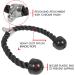 Yes4All Deluxe Tricep Rope Cable Attachment 27 inch Black | Gym Exercise Machine Attachment with Carabiner - Buy Online on GoSupps.com