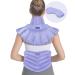 REVIX Microwave Heating Pads for Back Pain, Heated Neck Shoulder Wrap Microwavable with Moist Heat, Heated Eye Mask, Warm Compress for Migraines, Neck & Shoulders and Back Pain Relief, Set of 3 Purple