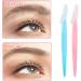 40 Pack Eyebrow & Facial Razors | Safe Dermaplaning Tools for Women & Men | Portable Hair Remover - Pink & Blue - Buy Online on GoSupps.com