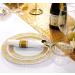 WELLIFE 350 Piece Gold Plastic Dinnerware Set - Disposable Lace Plates, Napkins, Silverware, Cups - Perfect for Special Occasions - Buy Online on GoSupps.com