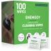 100 Count Lens Cleaning Wipes Pre-Moistened & Individually Wrapped Glasses Wipes Eye Glasses Cleaner for Eyeglasses Camera Lens Phone Tablets & Computer Screen and Other Delicate Surfaces 100 Count (Pack of 1)