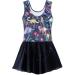 Girls Long Sleeve Skirted Leotard for Gymnastics & Dance | Unicorn Mermaid Rainbow Skirt | Size 4-5T | Blue Dinosaur - Buy Online on GoSupps.com