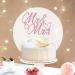 Sotpot 1 Pack Mr Mrs Cake Topper Pink Glitter Love Mr Mrs Cake Pick Wedding Party Decorations Bridal Shower Wedding Cupcake Decoration Party Supplies Pink - Wedding Cake Topper - Buy Online on GoSupps.com
