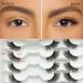 12MM Asian Natural Half Lashes: Wispy 3D Faux Mink Cat Eye False Eyelashes Pack XD09 - Buy Online on GoSupps.com