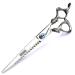 Barber Scissors Hairdressing Design Scissors Japan 440c Steel 7 inch Cutting Scissors + thinning Scissors Silver (Cutting Scissors)