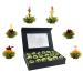 Creano 18er Teblumen gift set blossomed - green tea - in a noble magnetic box with viewing window & silver embossing green tea 18 pieces (1 Pack)