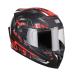 CGM Unisex VALENCIA JEREZ full face helmet matt black red XL (61-62cm)