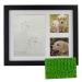 Ultimate Dog or Cat Pet Pawprint Keepsake Kit & Picture Frame - Premium Wooden Photo Frame, Clay Mold for Paw Print & Free Bonus Stencil. Makes a Personalized Gift for Pet Lovers and Memorials Black