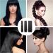 6 Piece Clip-In Hair Extensions Long Straight Clip-In Hair Extensions Black Hair Pieces Clip-In Wigs Hair Clip-In Hair Extensions Women's Wigs Synthetic Hair Black - Buy Online on GoSupps.com