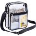 Clear Stadium-Approved Messenger Bag for Work & Travel - Black - Buy Online on GoSupps.com