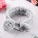 Premium Coral Fleece Spa Headband for Women | Elastic Hair Wrap | Ideal for Makeup Shower & Skin Care - Gray - Buy Online on GoSupps.com