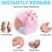 Overnight Moisturizing Gloves and Socks 1 Pair Fingerless Moisturizing Gloves Gel Heel Socks Dry Rough Hands Healing Gloves for Softening and Repairing Chapped Hands Feet Skin Care (Gloves & Socks) - Buy Online on GoSupps.com