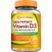 Doctor's Recipes Vitamin D3 5000IU Immune Support for Bones Teeth and Muscle Function Non-GMO No Gelatin Gluten or Soy 120 Vegetarian Softgels