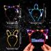 Janinka LED Cat Ears Headband 30 Pcs Light up Rabbit Ear Unicorn Hair Accessories for Women & Girls - Halloween & Christmas Party Supplies - Yellow Purple - Buy Online on GoSupps.com
