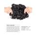 Rose Bud Chignon Hairpiece | Curly Bun Extensions Scrunchie Updo | 4A Dark Brown - Buy Online on GoSupps.com