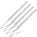 4Pcs Modeling Clay Carving Tools - Clay for Sculpting Stainless Steel Needle Ceramic Supplies Pottery Clay Texture Art Tools - Sculpting Tools Modeling Clay Tool Kit Polymer Clay Needle Tool Set