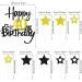Happy 40th Birthday Cake Topper - Glitzy 40 Years Decoration | Perfect for 40th Birthday Party & Celebrations - Buy Online on GoSupps.com