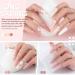 Gellen Dip Powder Nail Kit - 6 Color Acrylic Starter Set with Top & Base Coat, Clear Dipping Powder Liquid - DIY Manicure Kit for Home/Salon Nail Art - Gentle Nudes - Buy Online on GoSupps.com