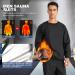 MOLUTAN Sauna Suit for Men - XL Black Sweat Shirt for Weight Loss & Gym Training - Buy Online on GoSupps.com