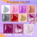 Wakaniya Poly Gel Starter Set - 8 Pink Colors | Fast Nail Extension Gel for Beginners | 120ml Temperature Change Formula - Buy Online on GoSupps.com