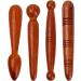 4 Pieces Wood Massage Stick Set - Trigger Point Pusher Tools for Legs Shoulders & Back - Professional Acupuncture Massage Tools - Buy Online on GoSupps.com