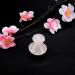 Natural Rose Quartz Massage Tool - Mushroom Shaped Crystal Massage Device for Face & Eye Care - Buy Online on GoSupps.com