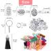 350Pcs Motivational Keychain Set with 50 Inspirational Charms, Leather Tassels, Keyrings, and Jump Rings - DIY Crafting Kit - Buy Online on GoSupps.com