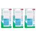 GUM Bi-Direction Interdental Brushes 6 pieces pack 0.9 mm blue (candle) 3-pack (3x 6 pieces)