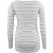 Love2Mi Women Maternity Long Sleeve Round Neck Top - S Gray White Stripe - Buy Online on GoSupps.com