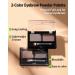 2-Color Eyebrow Powder Palette Waterproof Long-Lasting Eye Brow Makeup Kit Defined Brow Filler Lightweight Blendable Natural Full Look for Sparse Eyebrows with Brow Brush -04 Black + Dark Brown - Buy Online on GoSupps.com