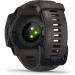 Garmin Instinct Graphite Outdoor Watch with GPS, Glonass, Galileo, Heart Rate Monitoring, Compass - Buy Online on GoSupps.com