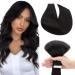 SEGO Tape in Hair Extensions Human Hair Natural Black 18 Inch 50g/pack 20 pcs 100% Remy Human Hair Extensions Seamless Straight Silky Soft for Women (18 Inch #1B Natural Black) 18 Inch 1B Natural Black
