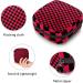 GIAPB Period Bag Sanitary Napkin Storage & Travel Makeup Pouch - Red Squares Black Plaid | Color3329 - Buy Online on GoSupps.com