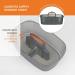 Casabella Plastic Cleaning Storage Caddy with Handle - 1.85 Gallon - Gray and Orange - Buy Online on GoSupps.com