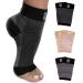 Modetro Socks - 1 Pair of Ankle Compression Socks for Ankle Support & Foot Discomfort Relief Dotted Black - Large