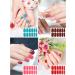 384 Pieces Full Wraps Nail Polish Stickers Kalolary 32 Sheets Solid Glitter Color Nail Wraps Self-Adhesive Nail Decals Stick on Nail Strips with 5 Nail Files for Women Girls DIY Nail Art Decoration Nail stickers - Buy Online on GoSupps.com