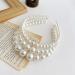 Pearl Hair Hoop | White Faux Pearl Rhinestones Hairbands - Elegant Wedding Headwear Hair Accessories Faux Pearl Rhinestones Hairbands for Wedding - Buy Online on GoSupps.com