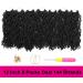 Wavy Gypsy Locs Crochet Hair 12 Inch 8 Packs/Lot Ombre Goddess Wavy Faux Locs Synthetic Braiding Hair | Short Dreadlocs Hair Extensions (Black 1B) - 12 Inch (Pack of 8) - Buy Online on GoSupps.com